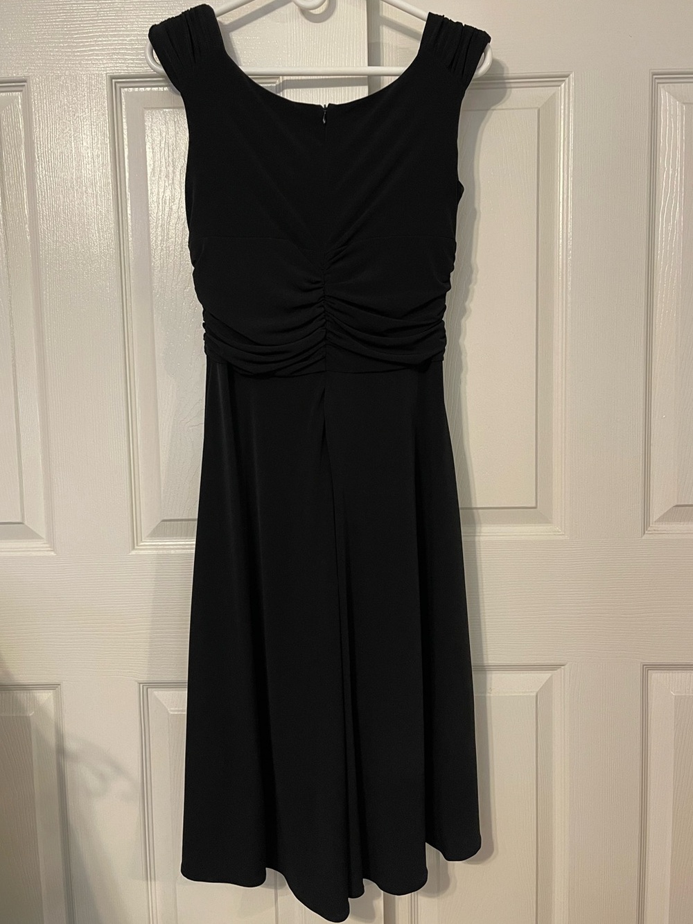 dressbarn Black Sleeveless Ruched High-Low Dress - Picture 2 of 4